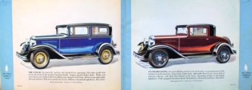 Chevrolet Six Modelprogram 1931 Carbrochure (9448)